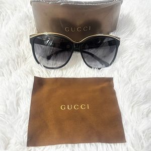 Gucci Gg 3155/S Sunglasses Black/Gold - Used - image 1